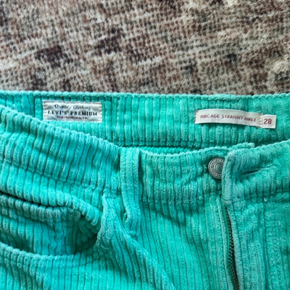 Women's Wide Leg Pants - Turquoise